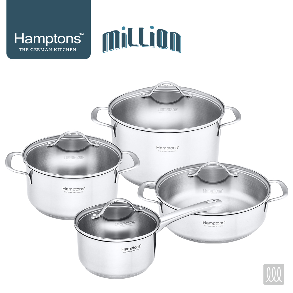 [Hamptons] 햄튼 밀리언 인덕션 냄비4종세트-B타입(16S20P24P24C)
