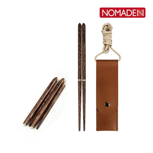 노마드 휴대용 캠핑용 어셈블리 젓가락 우드 N-7924