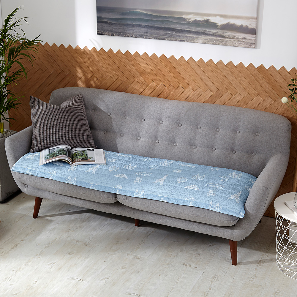 [침구연구소] 파리 시어서커 여름 쇼파패드 4인용