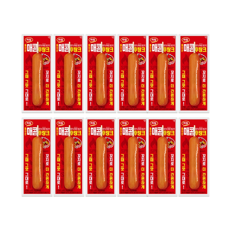 [하림] 매콤후랑크 70g x 12개