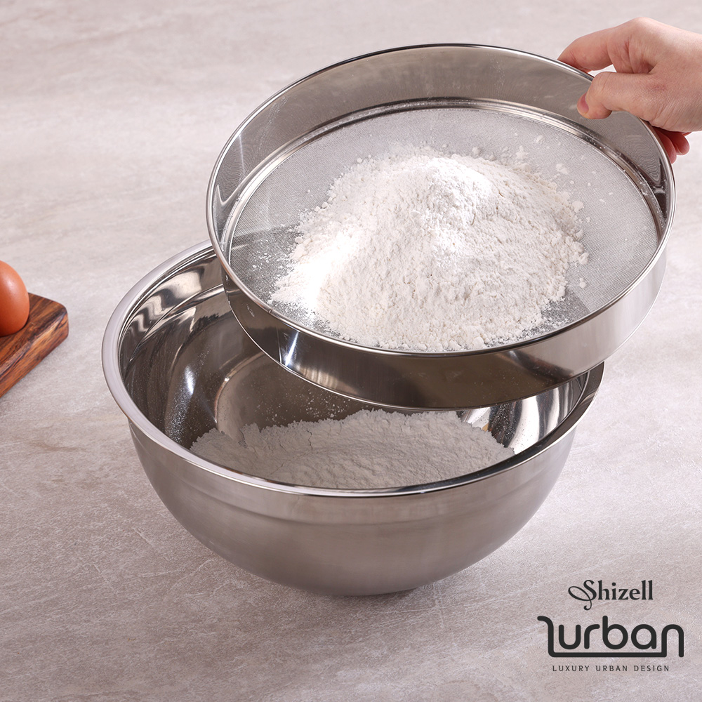 [쉬젤] 러반 베이킹 믹싱볼2종세트_(믹싱볼26cm,메쉬채망)