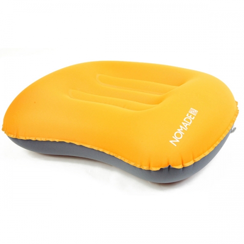 노마드 차박 휴대용 캠핑용 초경량 에어 베개 오렌지 N-6755