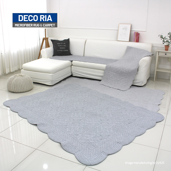 [DECO RIA] 데코리아 실루엣 4계절 극세사 유럽풍 워싱 러그카페트 쇼파형 65x230cm /색상택일:그레이,베이지