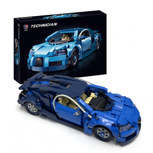 스마트블럭 T517 럭셔리 하이퍼카 블루 자동차 블록