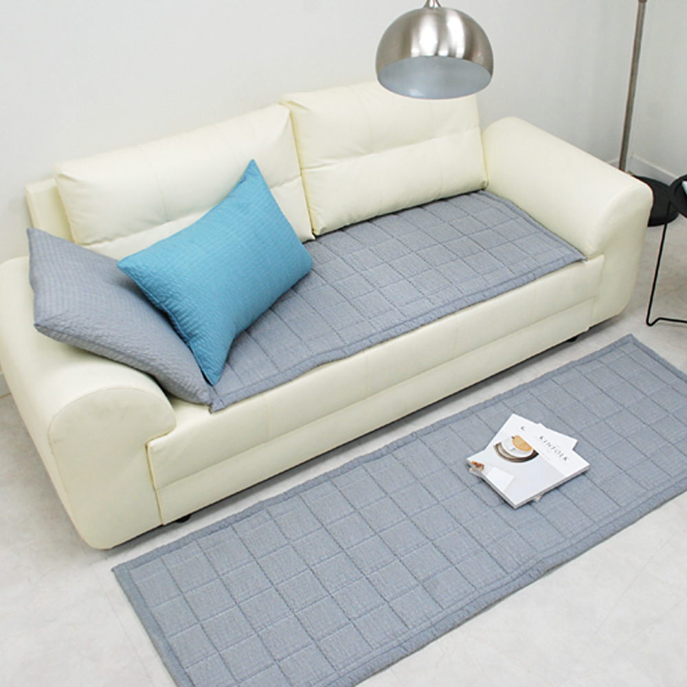 [침구연구소] 소프트 선염 시어서커 여름 쇼파패드 2인용