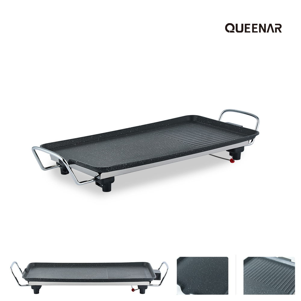 [퀸나] 2IN1 마블 와이드 전기그릴 QNGR-330