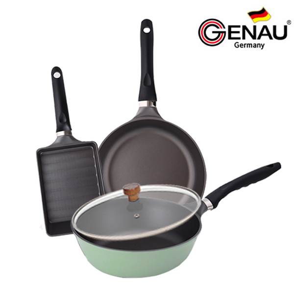[독일 제너] 프로스 IH 티타늄코팅 후라이팬 4종B_(F28+W28+AG20cm+유리뚜껑)