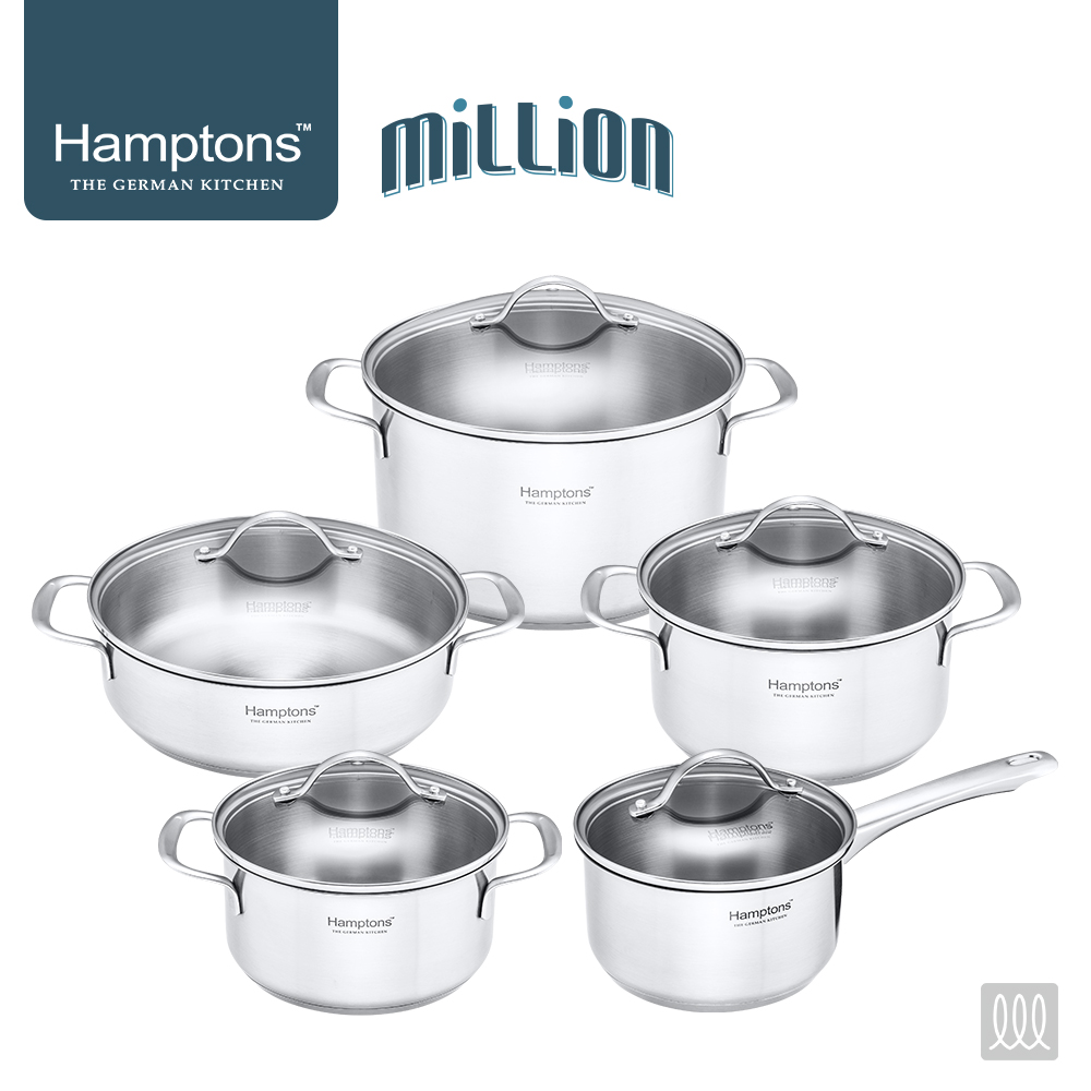 [Hamptons] 햄튼 밀리언 인덕션 냄비5종세트(16S18P20P24P24C)