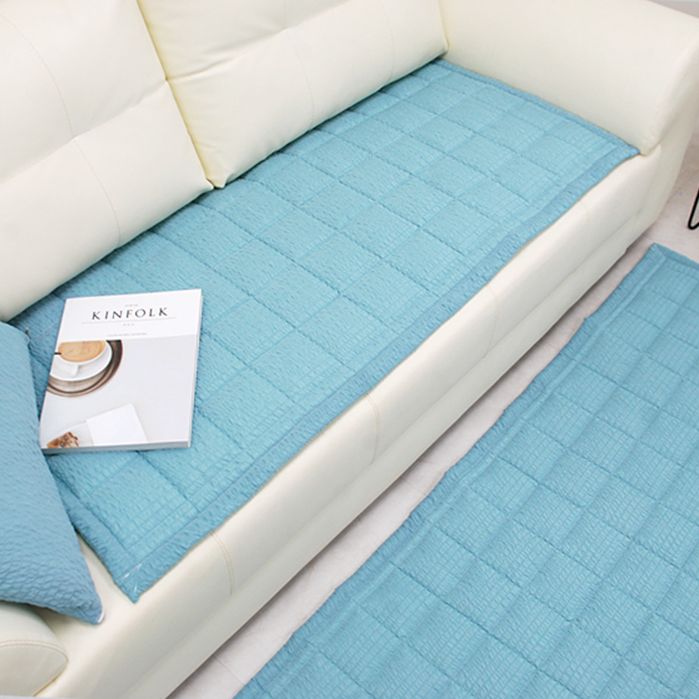 [침구연구소] 소프트 선염 시어서커 여름 쇼파패드 4인용