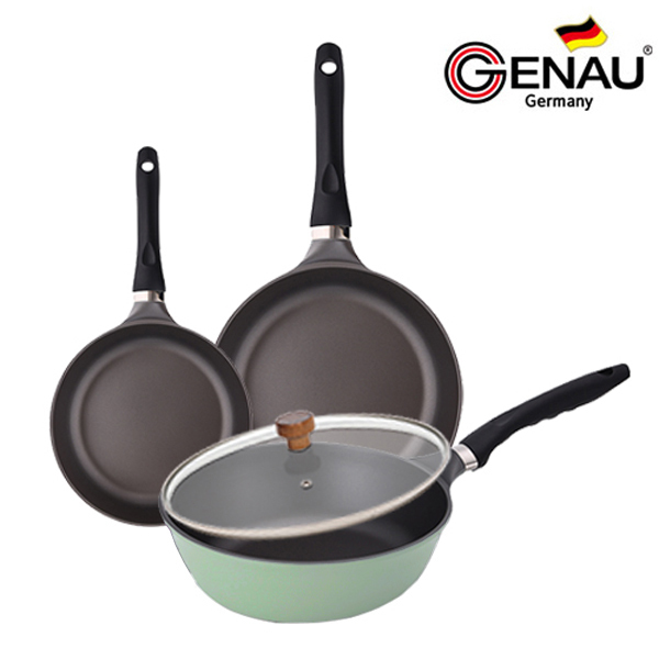 [독일 제너] 프로스 IH 티타늄코팅 후라이팬 4종A_(F20+F28+W28cm+유리뚜껑)