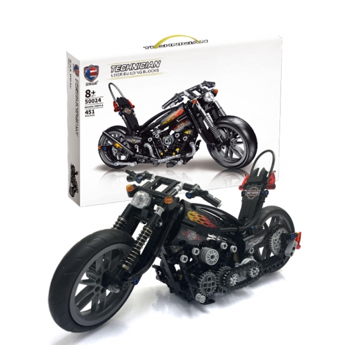 스마트블럭 B524 할리바이크 블랙 자동차 블록