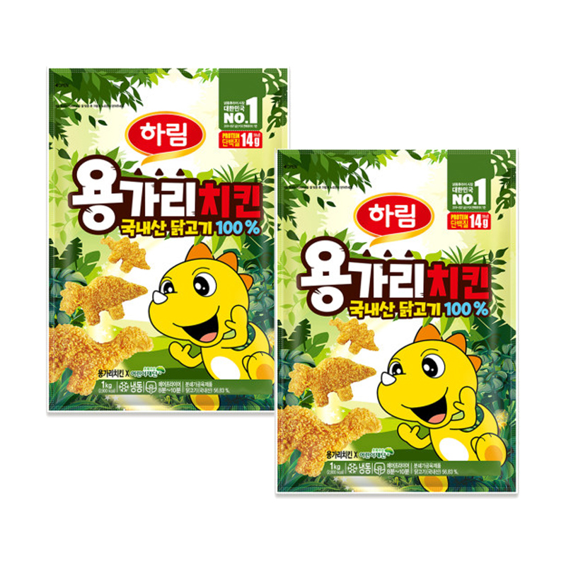 [하림] 용가리치킨 1kg x 2개