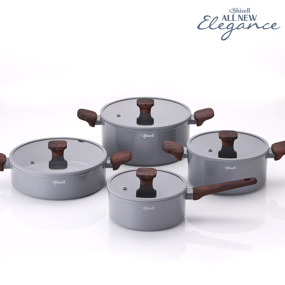 [쉬젤] 올뉴 엘레강스 IH 냄비4종세트(편수18+양수20+전골24+곰솥24cm)