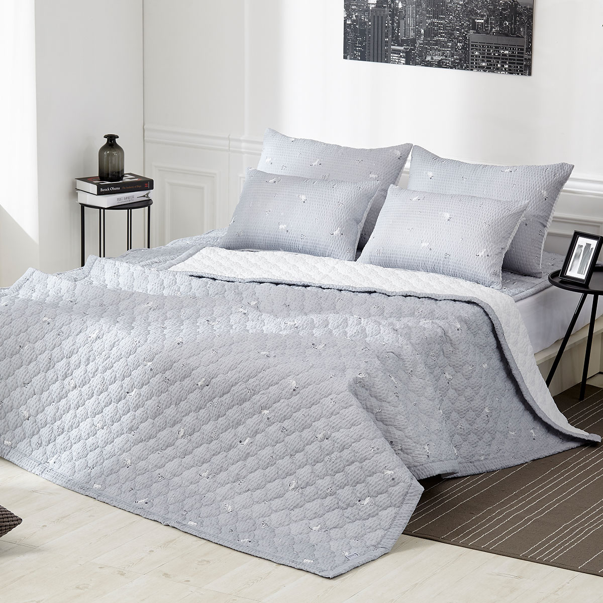 [침구연구소] 플라이 시어서커 여름 차렵 이불단품 SS