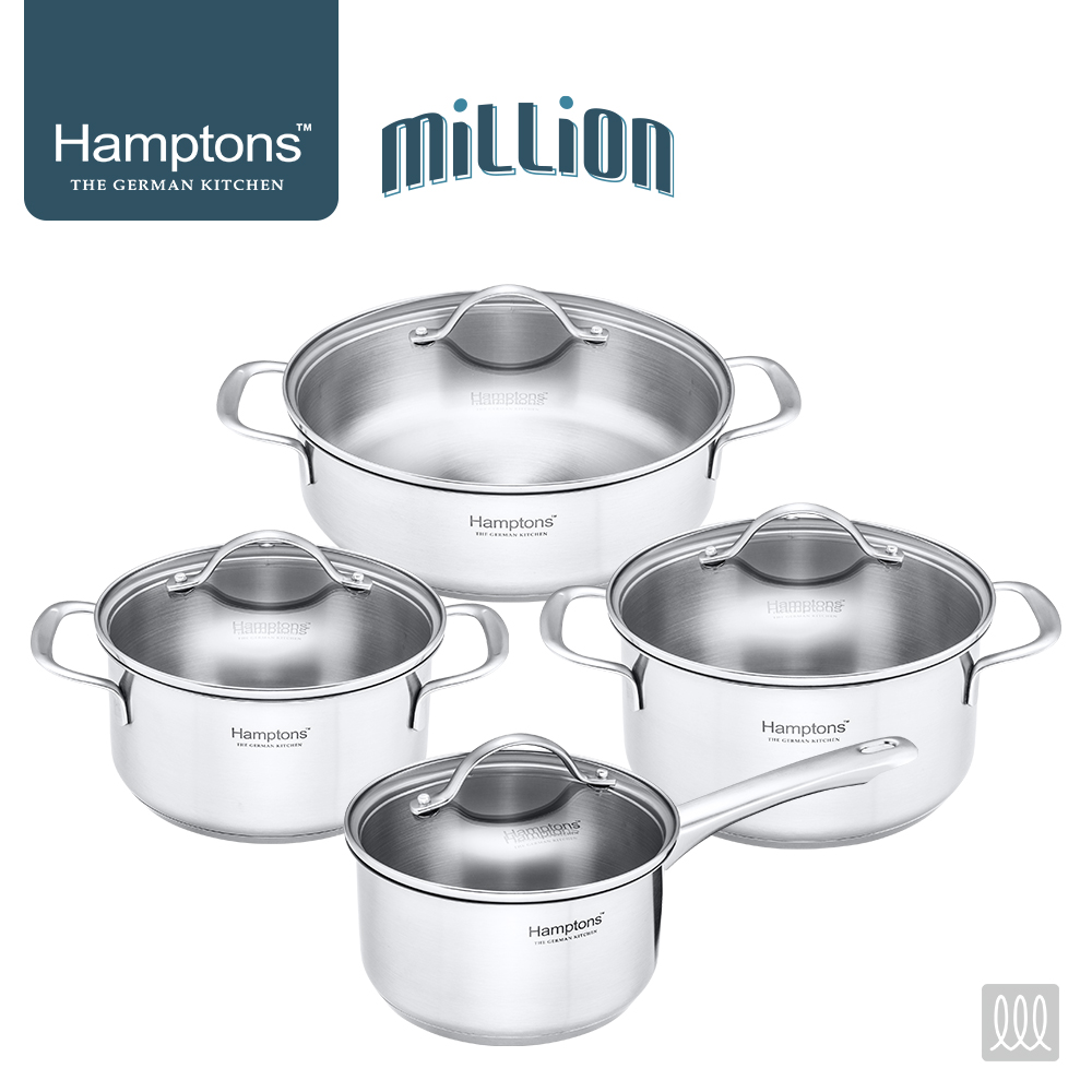 [Hamptons] 햄튼 밀리언 인덕션 냄비4종세트-A타입(16S18P20P24C)