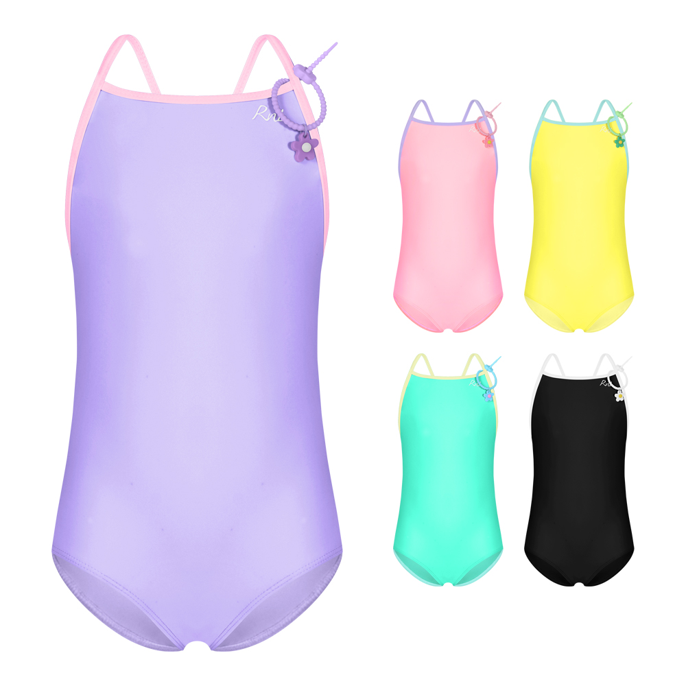 알앤엘 시그니처 투톤 타이백 여아 원피스 수영복 2(S)~12(JM) (라일락퍼플)