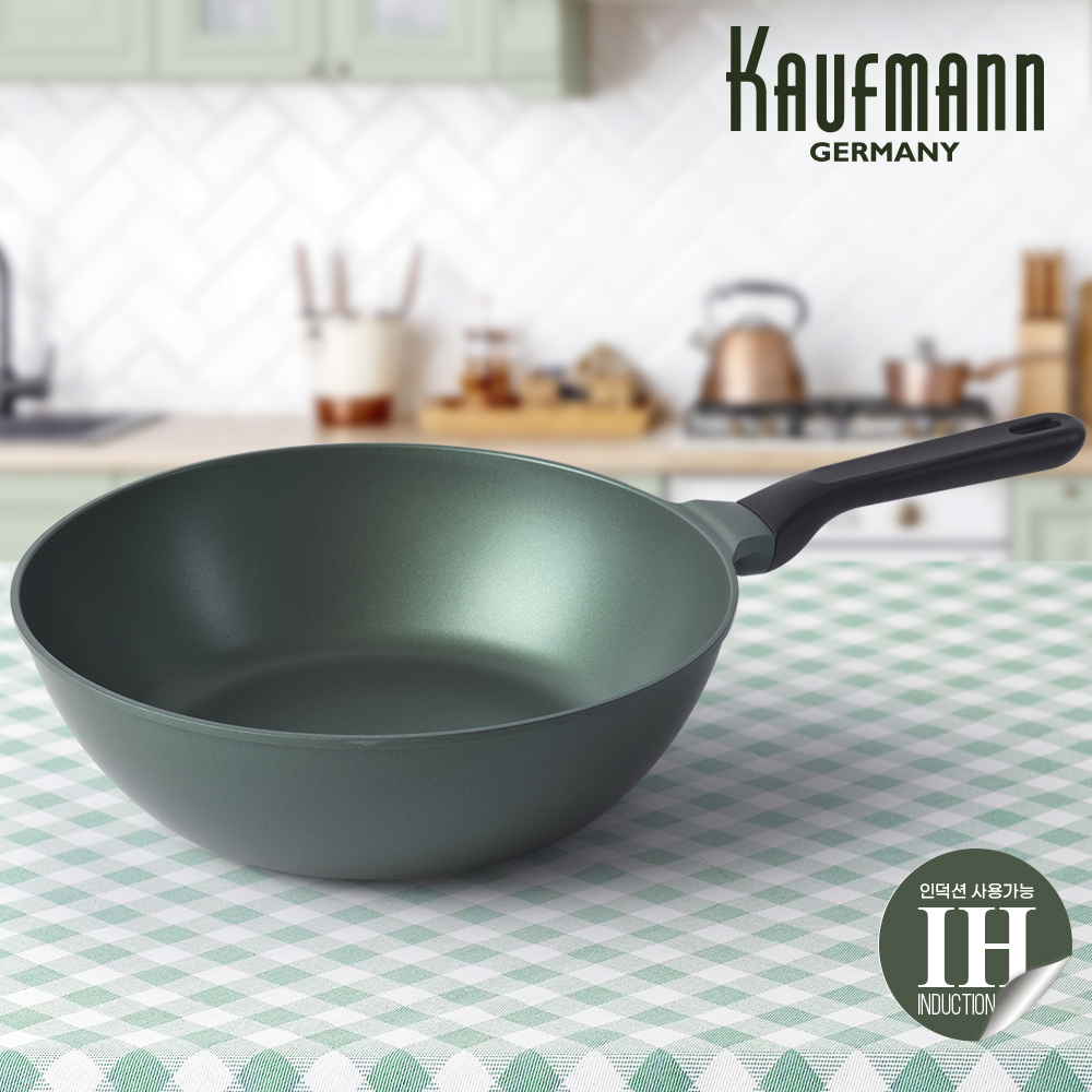 [카우프만] 올리브 인덕션 28cm 궁중팬 KOIF-28W