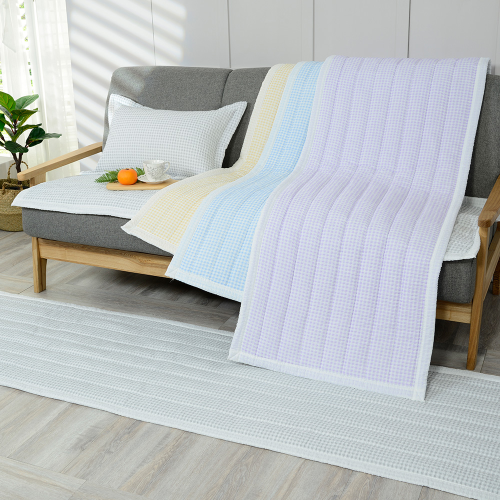 [침구연구소] 슈가체크 시어서커 여름 쇼파패드 3인용