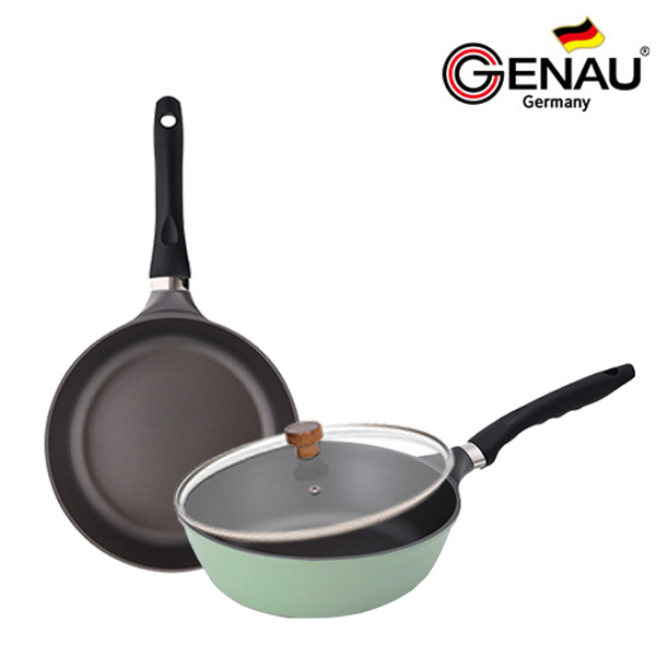 [독일 제너] 프로스 IH 티타늄코팅 후라이팬 3종A_(F28+W28cm+유리뚜껑)