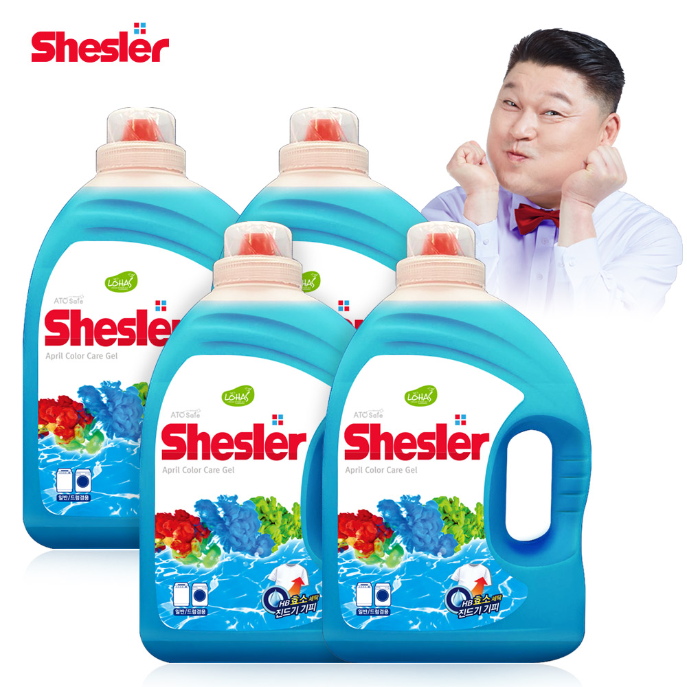 강호동의 쉬슬러 고농축 세탁세제 에이프릴 (3.05L 4개)