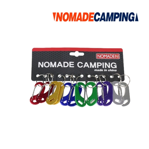 노마드 휴대용 캠핑용 5cm A 카라비너 키링 12개 N-7219