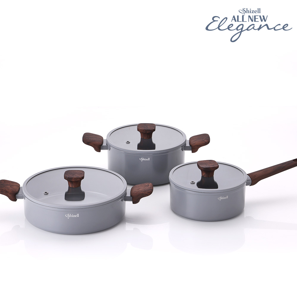 [쉬젤] 올뉴 엘레강스 IH 냄비3종세트(편수18+양수20+전골24cm)