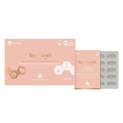[그레이스힐] 호주 양태반 비오플라셀 (비타민C,비오틴) 30캡슐*3ea (총90캡슐)