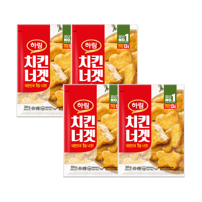 [하림] 치킨너겟 300g x 4개