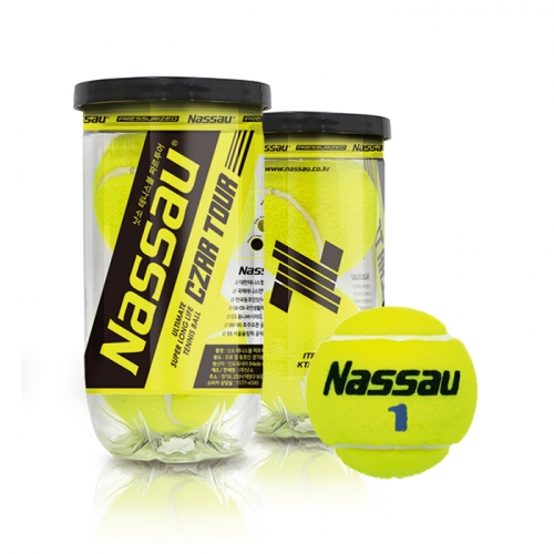 [낫소] 테니스공 시합구 짜르투어 1캔 (2개입)