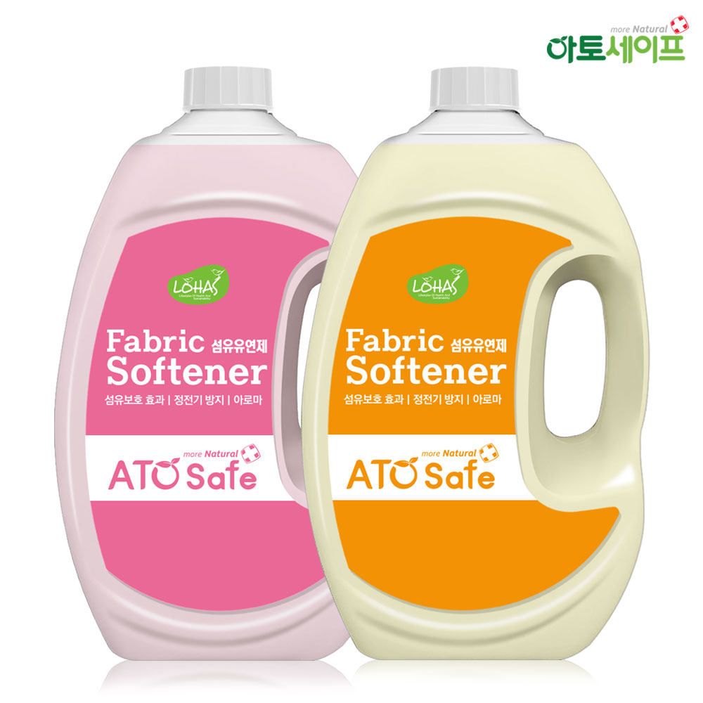 아토세이프 유연제 2.5L 후리지아향 1개+핑크로즈향 1개