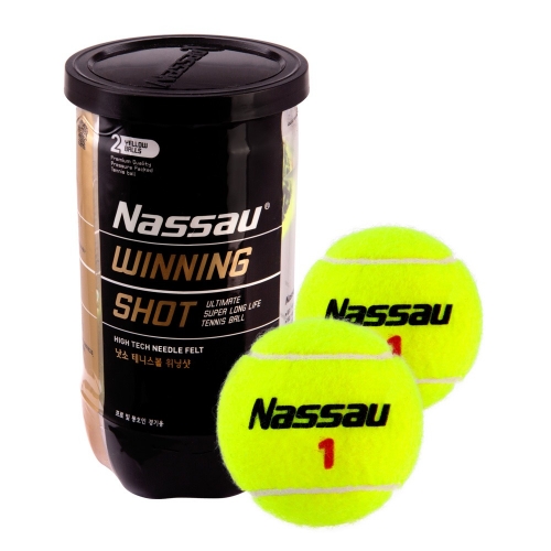 [낫소] 테니스공 시합구 위닝샷 1캔 (2개입)