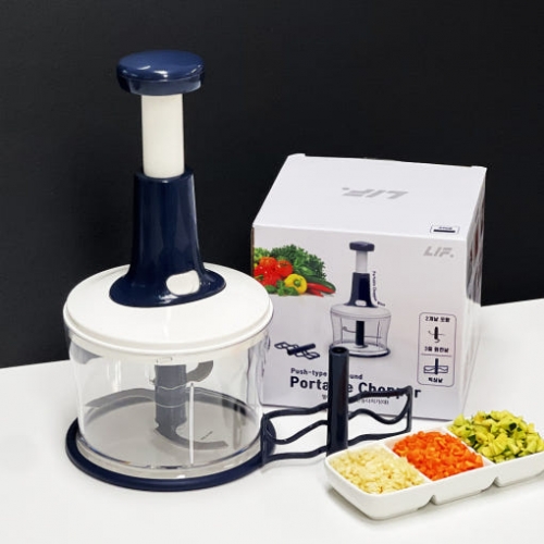 [엘아이핏] 푸쉬형 만능다지기 주방 커터기 1.1리터 (대용량)