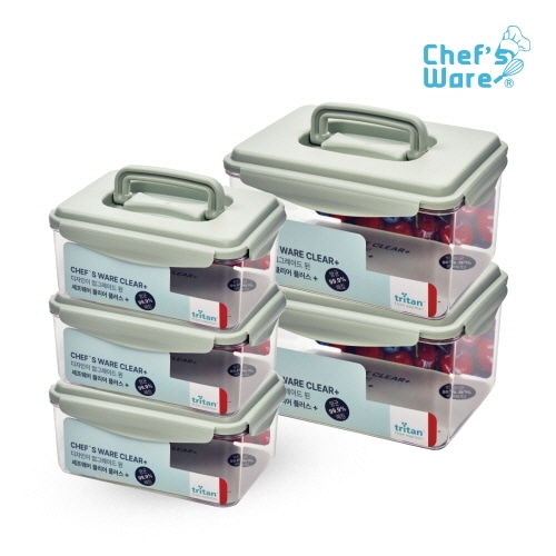 [셰프웨어] 클리어 플러스 핸디형 대용량 5조 세트 DYC-PCT-BH-5P