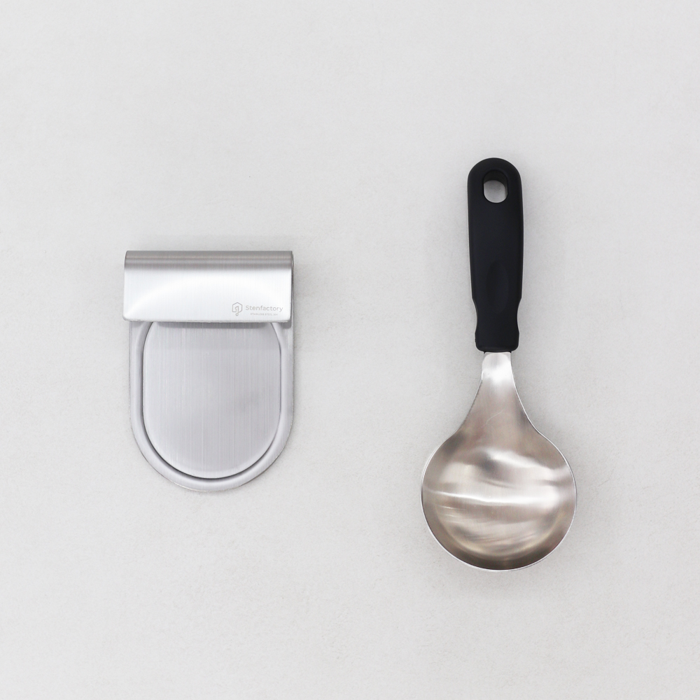 [스텐팩토리] 스테인레스 304 루나국자+받침대 1세트