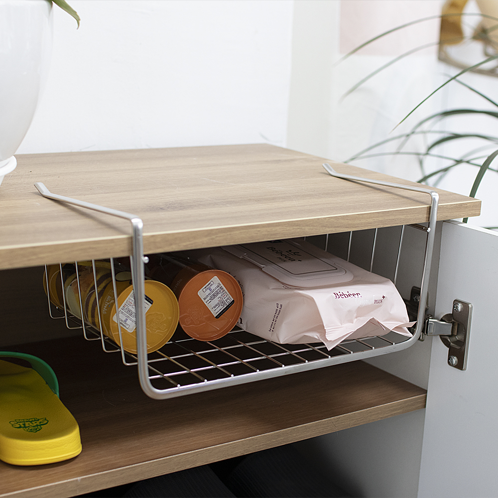 [스텐팩토리] 스테인레스 다용도 선반(대) 씽크대선반 틈새선반 언더선반