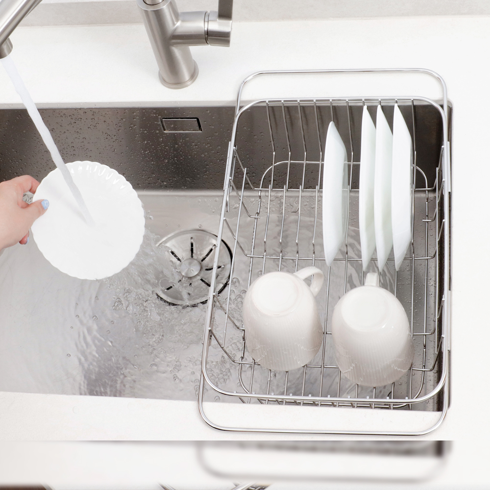 [스텐팩토리] 스테인레스 설거지건조대 싱크대건조바구니 E형