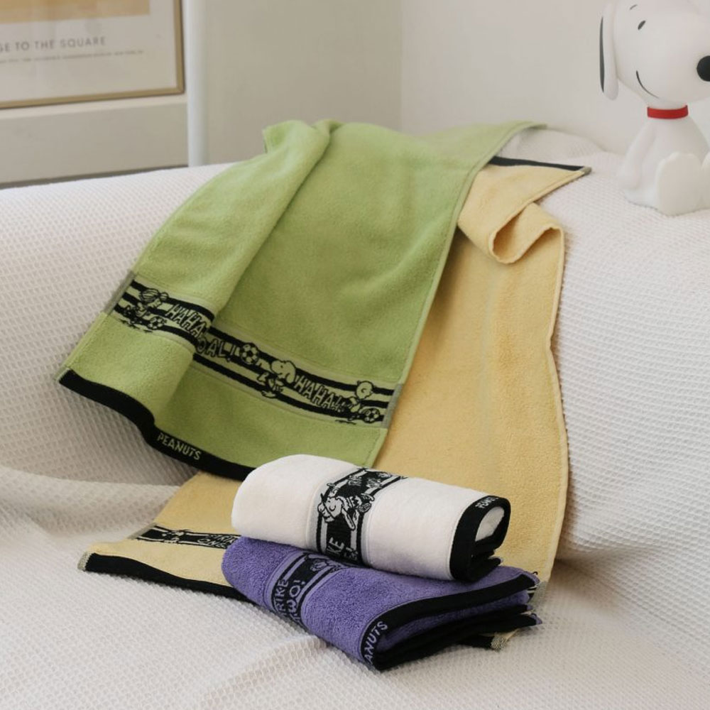 [송월] 스누피 플레이스포츠40 세면타올 10장