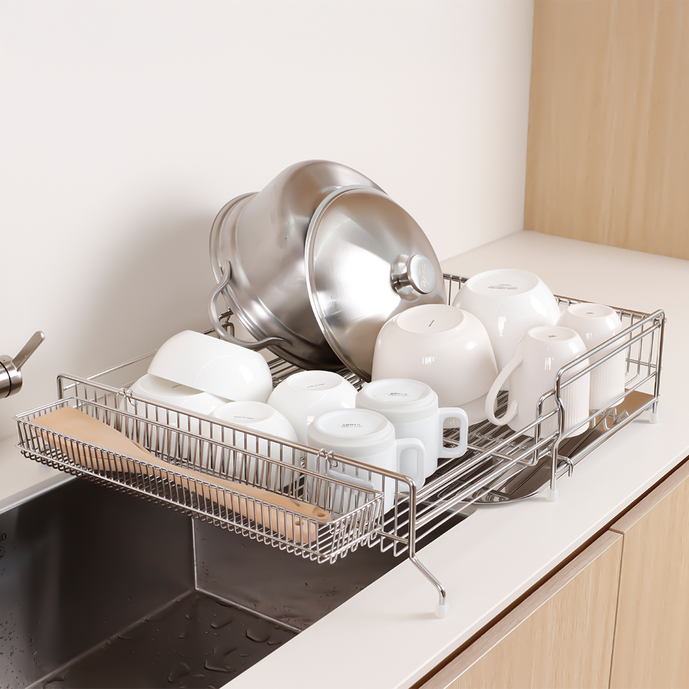 [스텐팩토리] 루벨로 올스텐 304 확장형 식기건조대 1단