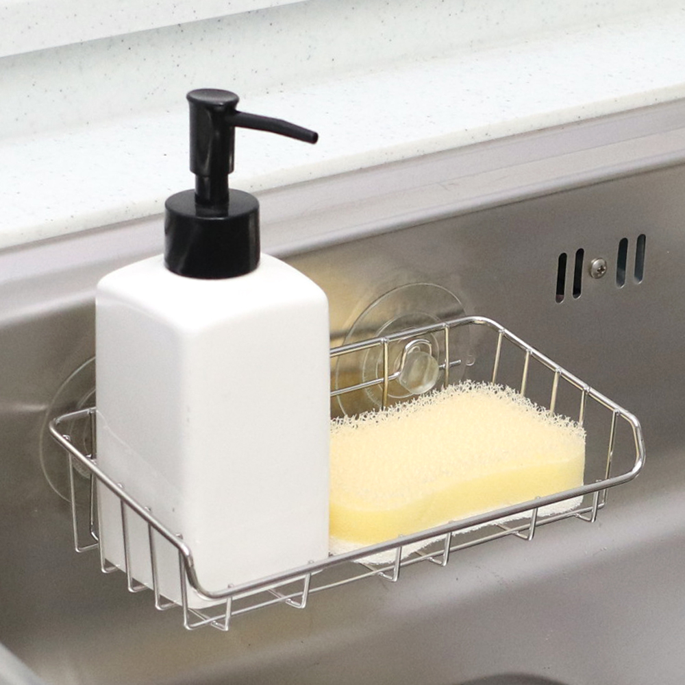 [스텐팩토리] 스테인레스 수세미거치대 세제받침대