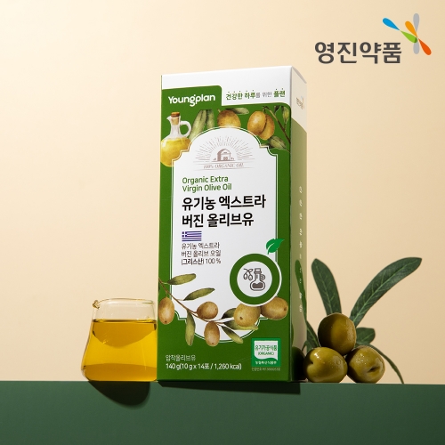 [영진약품] 그리스산 유기농 엑스트라 버진 올리브오일 스틱 140g (10g x 14포)