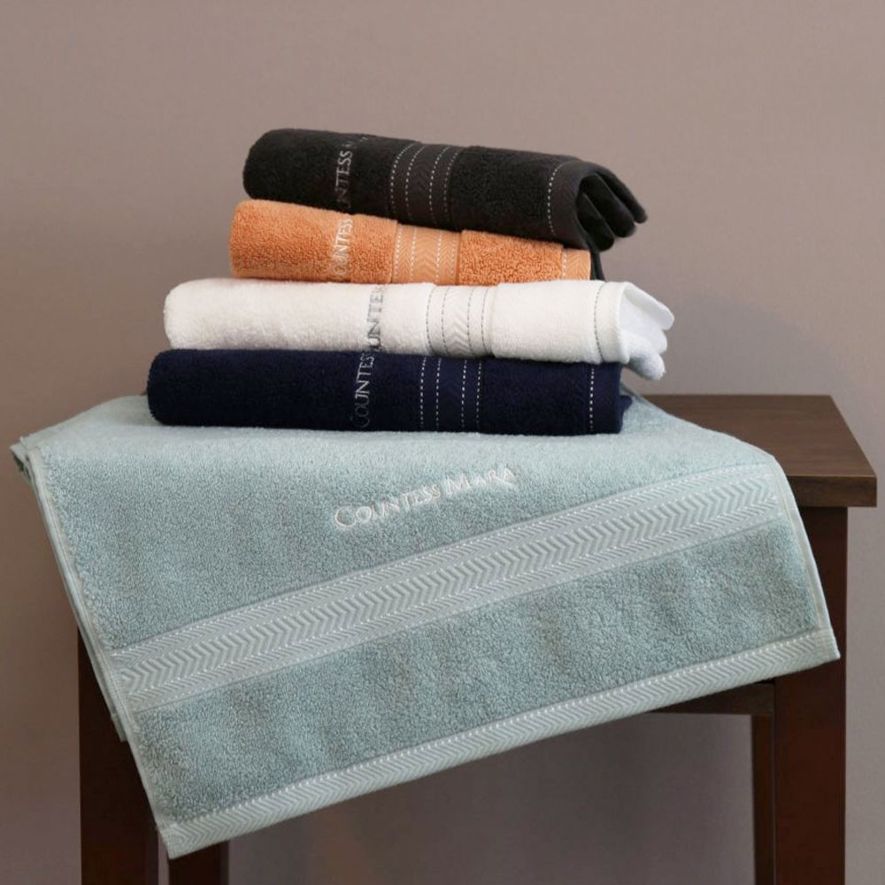 [송월] 카운테스마라 스티치 헤링본40 세면타올 5장
