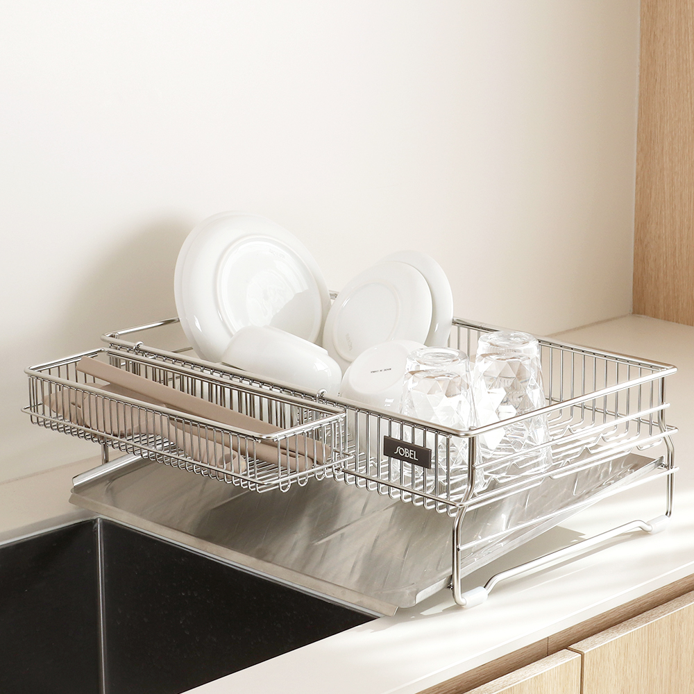 [소벨] 올스텐 304 헤이븐 1단 식기건조대 (베이직)