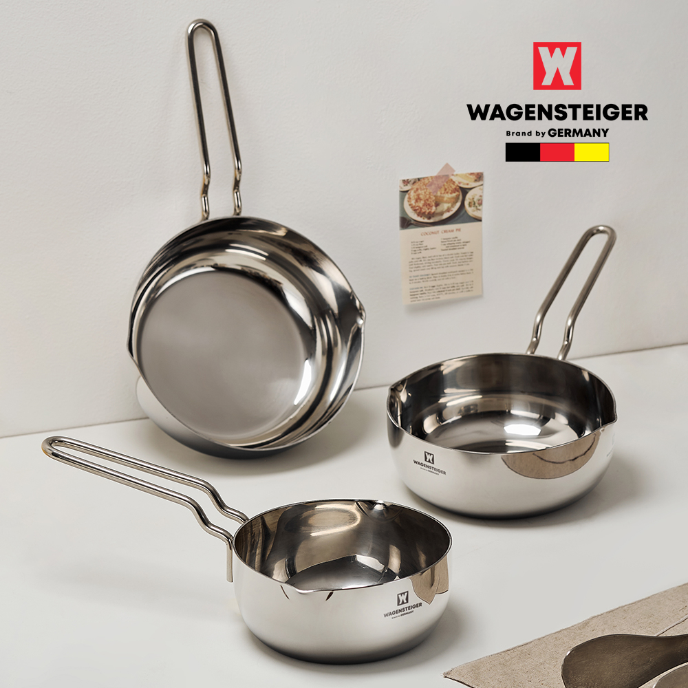 [바겐슈타이거] 통3중 스텐 304 IH 데일리팟 인덕션겸용 3종세트(16/18/20cm)