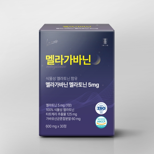 랩온랩 멜라가바닌 멜라토닌 5mg (600mg X 30정)
