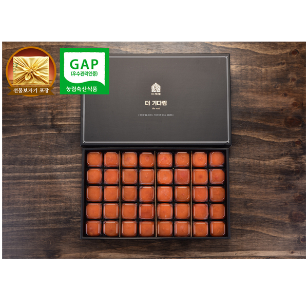 [청도초당곶감] 더 기다림 자연맛집 햇 반건시 프리미엄 명품4호 선물세트 [40개 2.2kg이내]