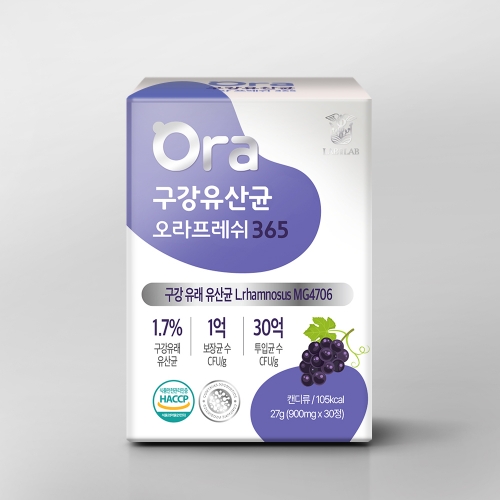 랩온랩 구강유산균 오라프레쉬 365 (900mg X 30정)