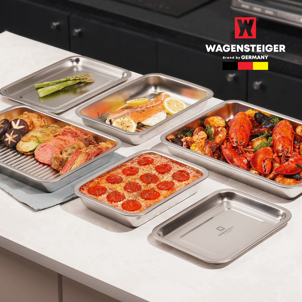 [바겐슈타이거] 웨이브 오븐 스텐 사각 트레이 세트 no.1