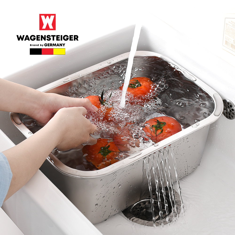 [바겐슈타이거] 스텐 304 사각 설거지통 10L