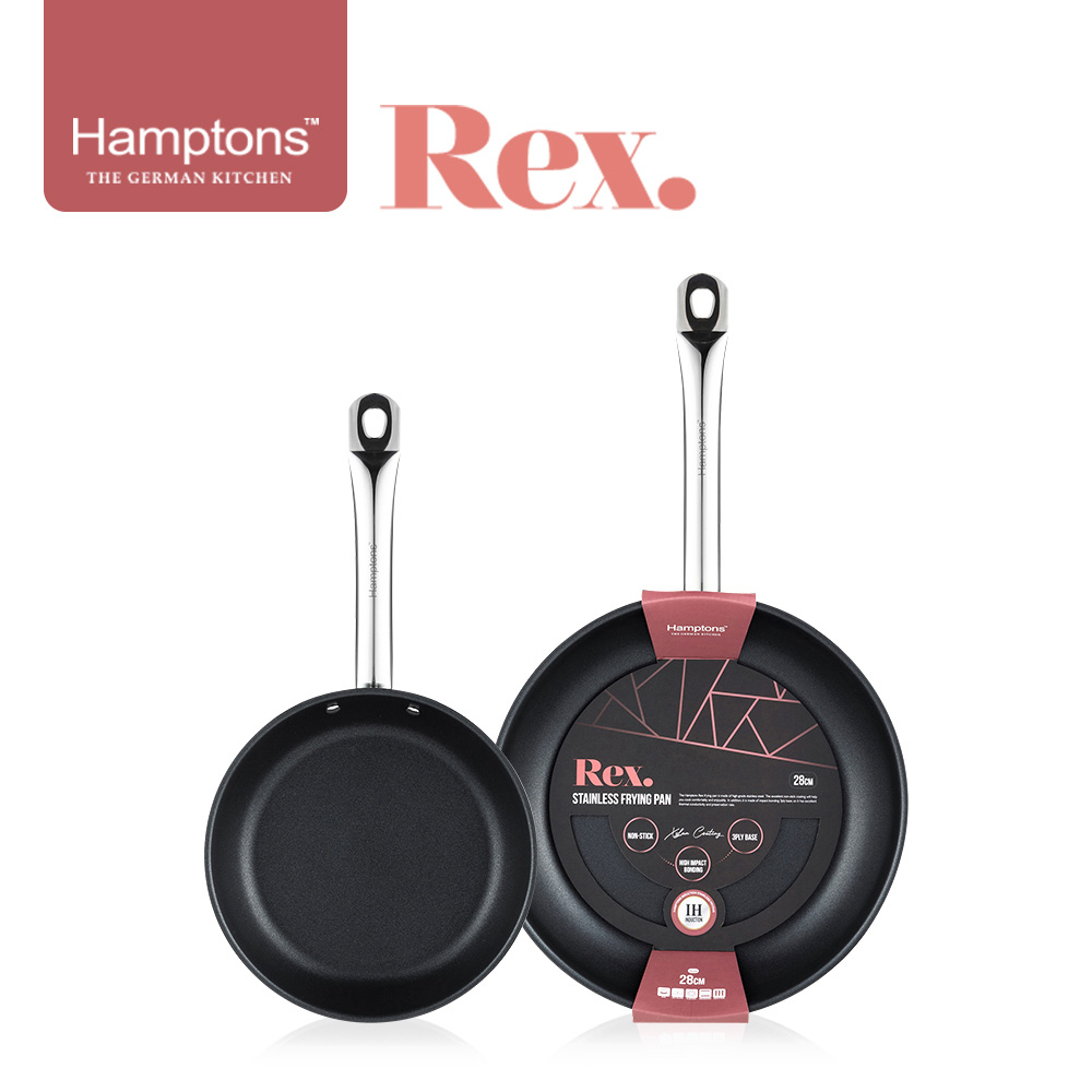 [Hamptons] 햄튼 렉스 스텐 인덕션 코팅 후라이팬2종세트-B_(F22+F28)