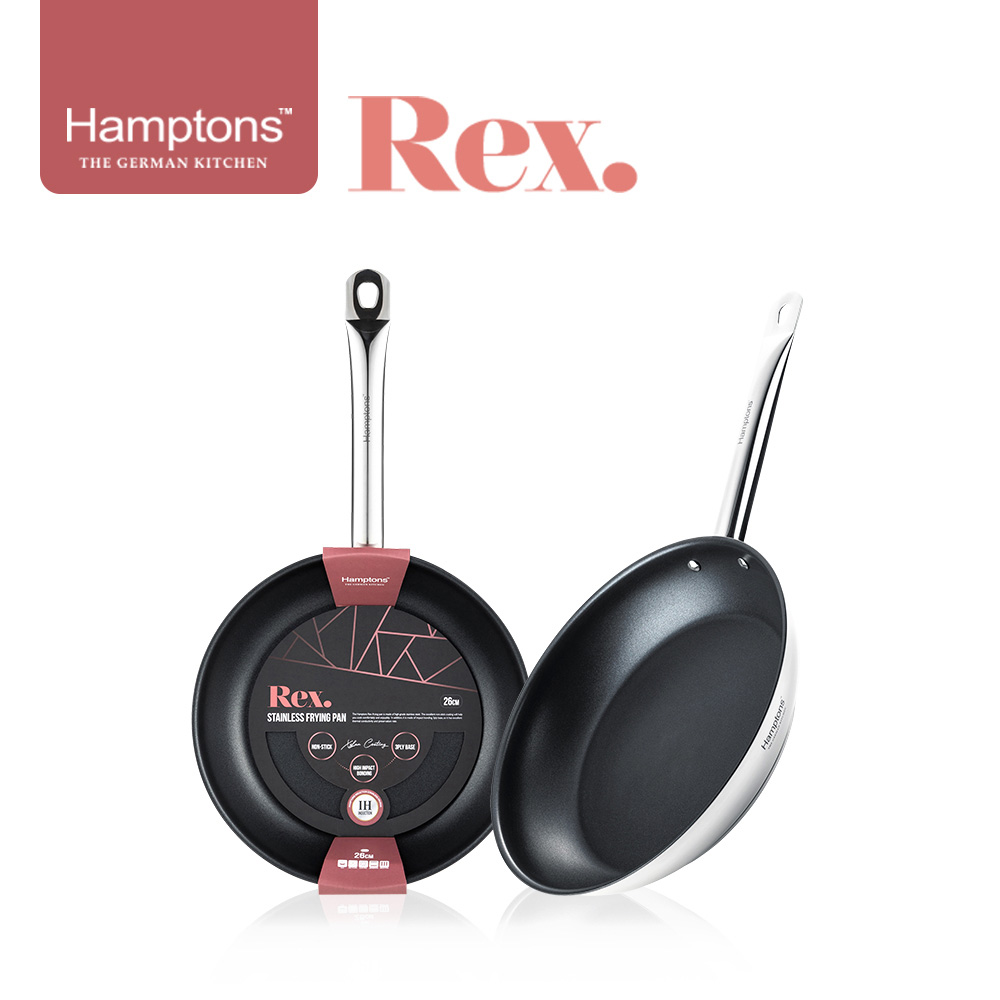 [Hamptons] 햄튼 렉스 스텐 인덕션 코팅 후라이팬2종세트-C_(F26+F28)